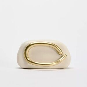 Elegant Cream and Gold Women's Clutch